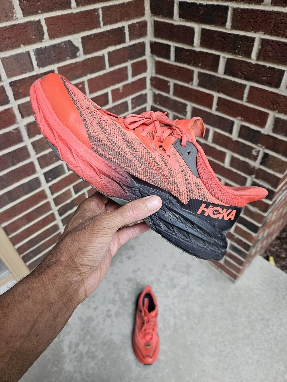 Men's HOKA Trail Running Shoes, sz 12 - Picture 8 of 12